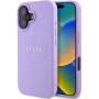 Guess Granatowa Classic Osłona Logo z MagSafe dla iPhone'a 16 Plus - Fioletowa