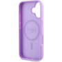 Guess Granatowa Classic Osłona Logo z MagSafe dla iPhone'a 16 Plus - Fioletowa