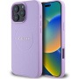 Guess Granatowa Classic Osłona logo z MagSafe dla iPhone'a 16 Pro - fioletowa