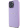 Guess Granatowa Classic Osłona logo z MagSafe dla iPhone'a 16 Pro - fioletowa