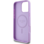 Guess Granatowa Classic Osłona logo z MagSafe dla iPhone'a 16 Pro - fioletowa
