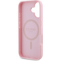 Guess Granatowy Classic Osłona logo z MagSafe dla iPhone'a 16 - różowa