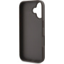 Guess Metalowa nakładka z logo 4G Strass Triangle do iPhone'a 16 - brązowa