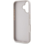 Guess Metalowe etui z logo 4G Strass Triangle do iPhone'a 16 - różowe