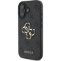 Guess Metalowe etui z logo 4G do iPhone'a 16 Plus - szare