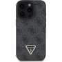 Guess 4G Strass Triangle Metal Logo Case z paskiem do iPhone'a 16 Pro - szare