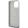 Karl Lagerfeld Silikonowe etui K&CH Heads z MagSafe do iPhone'a 16 Pro - beżowe