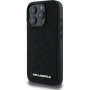 Karl Lagerfeld Pikowane etui do iPhone'a 16 Pro - czarne