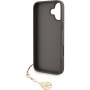 Guess Etui 4G Charms do iPhone'a 16 Plus - brązowe