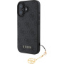Guess Etui 4G Charms do iPhone'a 16 - szare