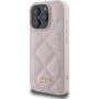 Guess Pikowane etui do iPhone'a 16 Pro - różowe