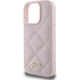 Guess Pikowane etui do iPhone'a 16 Pro - różowe