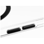 FIXED Przezroczysta obudowa MagPurity w kolorze czarnym MagSafe do iPhone'a 16 Pro - przezroczysta