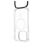 FIXED MagPure Neck przezroczyste etui ze sznurkiem i MagSafe do iPhone 16 Pro - czarny