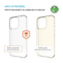 FIXED Etui ReStory Anti-UV z recyklingu do iPhone'a 16 Pro - przezroczyste