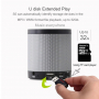 Bezprzewodowy Bluetooth głośnik stereo z baterią 2000mAh i gniazdem na kartę pamięci 32GB – szary