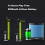 Bezprzewodowy Bluetooth głośnik stereo z baterią 2000mAh i gniazdem na kartę pamięci 32GB – szary