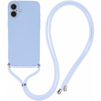 Etui ochronne ze smyczą do iPhone'a 16 - jasnoniebieski