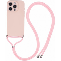 Ochronne etui ze smyczą do iPhone'a 16 Pro Max - różowe