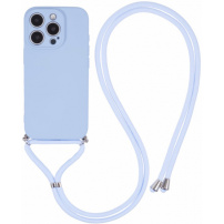 Etui ochronne ze smyczą do iPhone'a 16 Pro Max - jasnoniebieski