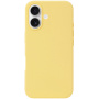 Silikonowe etui do iPhone'a 16 Plus - żółte