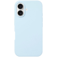 Silikonowe etui do iPhone'a 16 Plus - jasnoniebieskie