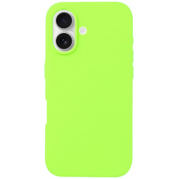 Silikonowe etui do iPhone'a 16 Plus - neonowa zieleń