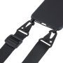 Matowe etui z regulowanym paskiem do iPhone'a XR - czarne