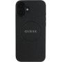 Guess Granatowa Classic Osłona Logo z MagSafe dla iPhone'a 16 Plus - Czarna