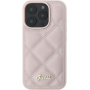 Guess Pikowane etui do iPhone'a 16 Pro - różowe