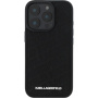 Karl Lagerfeld Pikowane etui do iPhone'a 16 Pro - czarne