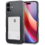 Spigen Przezroczysta obudowa Crystal Slot z kieszenią na kartę do iPhone'a 16 - przezroczysta