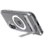 Spigen Przezroczysta obudowa Ultra Hybrid S ze stojakiem i MagSafe do iPhone'a 16 - przezroczysta