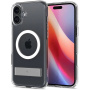 Spigen Przezroczyste etui Ultra Hybrid S ze stojakiem i MagSafe do iPhone'a 16 Plus - przezroczyste