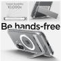 Spigen Przezroczyste etui Ultra Hybrid S ze stojakiem i MagSafe do iPhone'a 16 Plus - przezroczyste