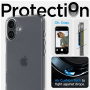 Spigen Ultra Hybrid matowe przezroczyste etui do iPhone 16 - przezroczyste