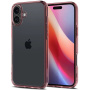 Spigen Przezroczyste etui Ultra Hybrid do iPhone'a 16 - różowe