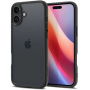 Spigen Ultra Hybrid matowe przezroczyste etui z kolorową ramką do iPhone 16 Plus - czarny