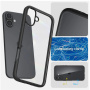 Spigen Ultra Hybrid matowe przezroczyste etui z kolorową ramką do iPhone 16 Plus - czarny