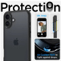 Spigen Ultra Hybrid matowe przezroczyste etui z kolorową ramką do iPhone 16 Plus - czarny