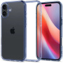 Spigen Ultra Hybrid przezroczyste etui z kolorową ramką do iPhone 16 Plus - niebieski