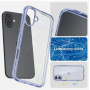 Spigen Ultra Hybrid przezroczyste etui z kolorową ramką do iPhone 16 Plus - niebieski