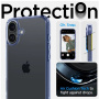 Spigen Ultra Hybrid przezroczyste etui z kolorową ramką do iPhone 16 Plus - niebieski