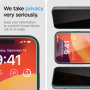Spigen GLAS.tR EZ Fit szkło hartowane Anti-Spy do iPhone 15 / 16
