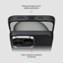 Pitaka Etui MagEZ 5 ze wzorem z włókna węglowego i MagSafe do iPhone'a 16 Plus - szare