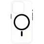 FIXED Przezroczysta obudowa MagPurity w kolorze czarnym MagSafe do iPhone'a 16 Pro - przezroczysta
