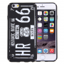 Stylowe etui ochronne / opakowanie dla Apple iPhone 6S / 6 - Route 66 - czarne