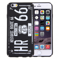 Stylowe etui ochronne / opakowanie dla Apple iPhone 6S / 6 - Route 66 - czarne