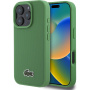 Lacoste Kultowa tkana nakładka z logo Petit Pique z MagSafe na iPhone'a 16 Pro - zielona