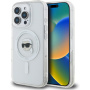 Karl Lagerfeld Metalowa osłona ramki IML Karl Head z MagSafe do iPhone'a 16 Pro - przezroczysta